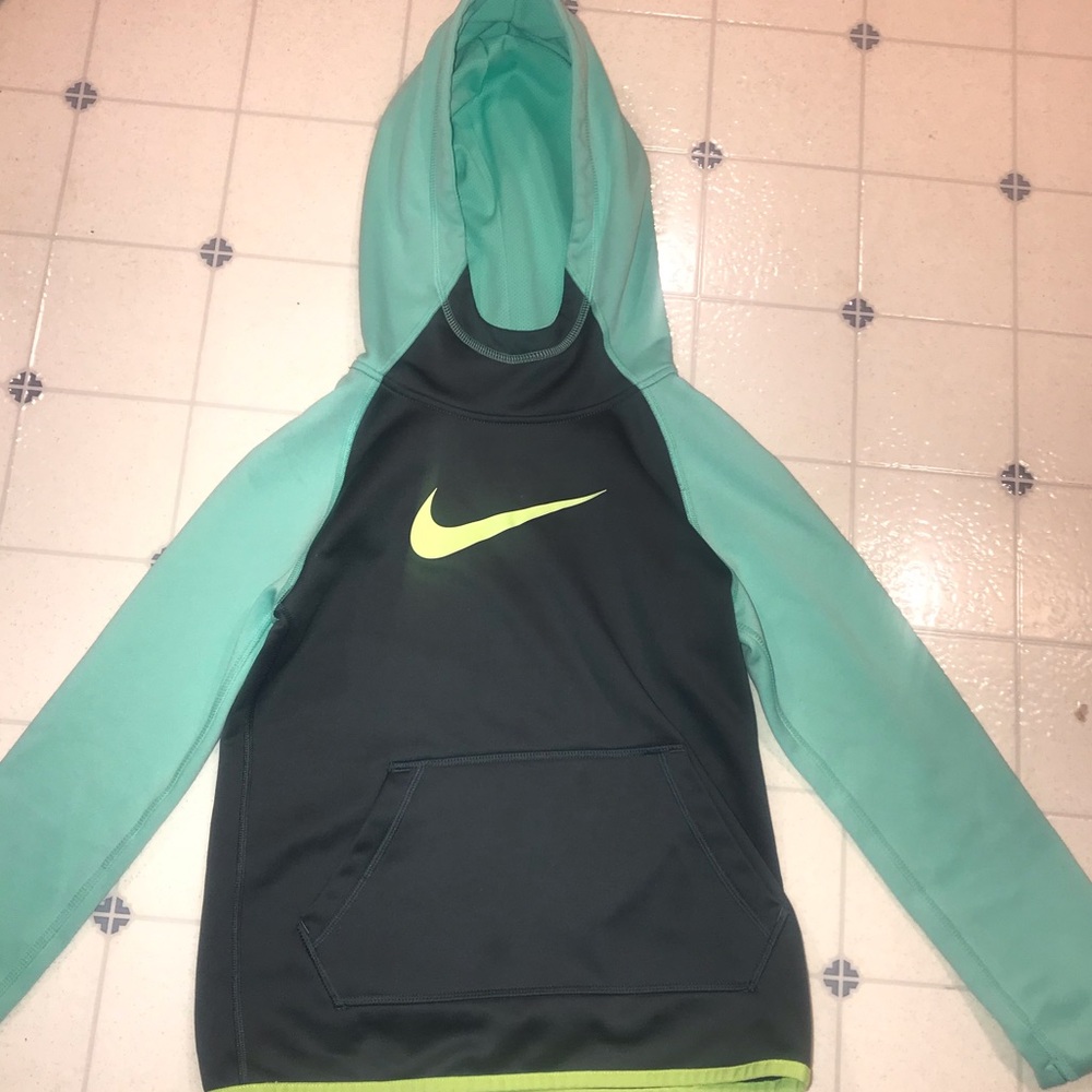 Seafoam/blue green & gray girls Nike hoodie